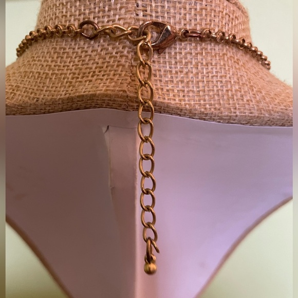 Elegant Multi-Strand Gold and Brown Aurora Borealis Beads Necklace - Picture 3 of 7